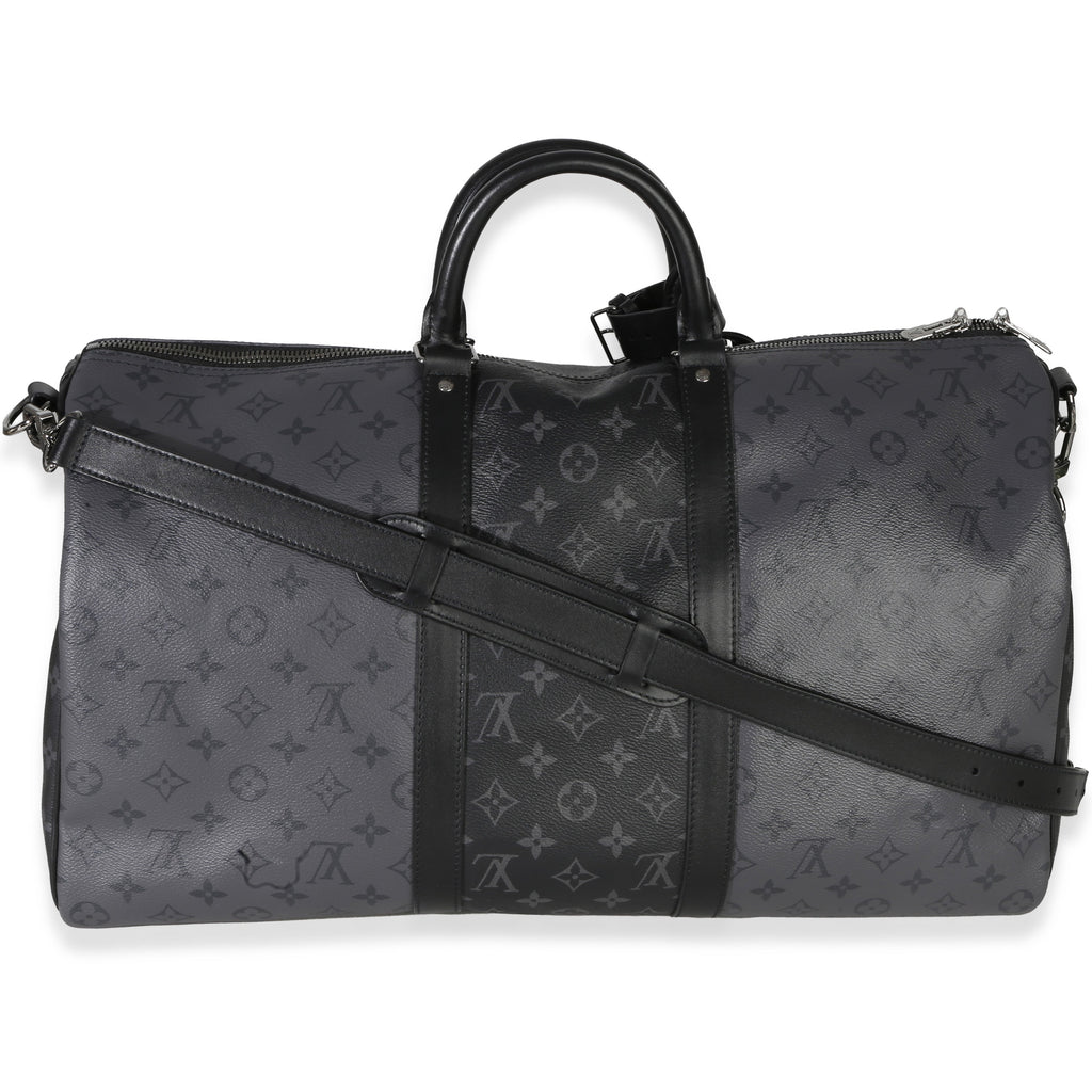 Louis Vuitton Reverse Monogram Eclipse Canvas Keepall Bandouliere 50