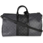 Louis Vuitton Reverse Monogram Eclipse Canvas Keepall Bandouliere 50