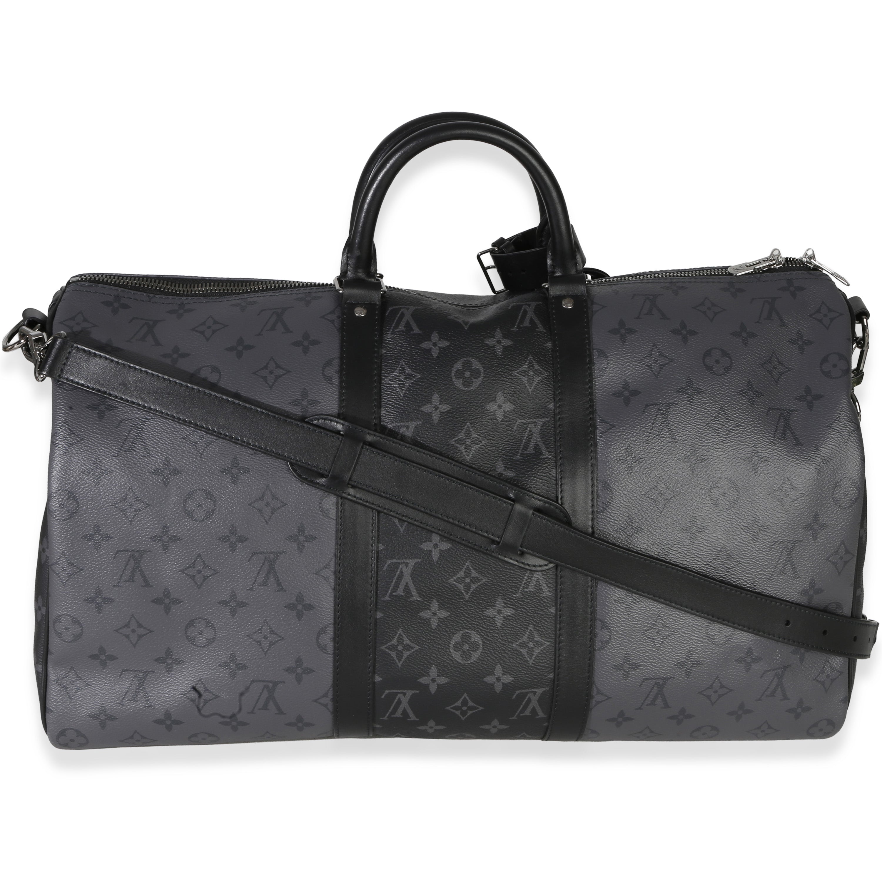 Louis Vuitton Reverse Monogram Eclipse Canvas Keepall Bandouliere 50