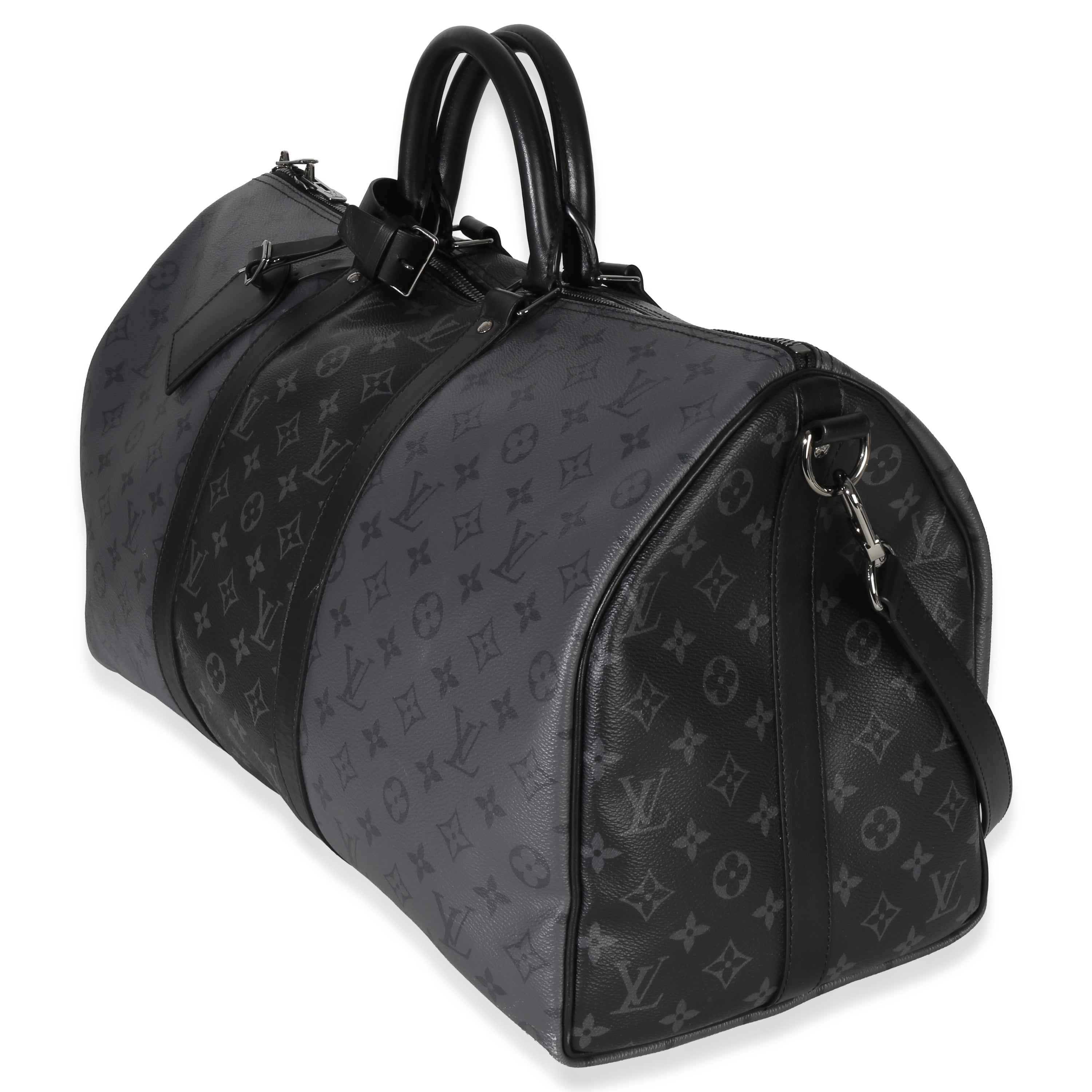 Louis Vuitton Reverse Monogram Eclipse Canvas Keepall Bandouliere 50