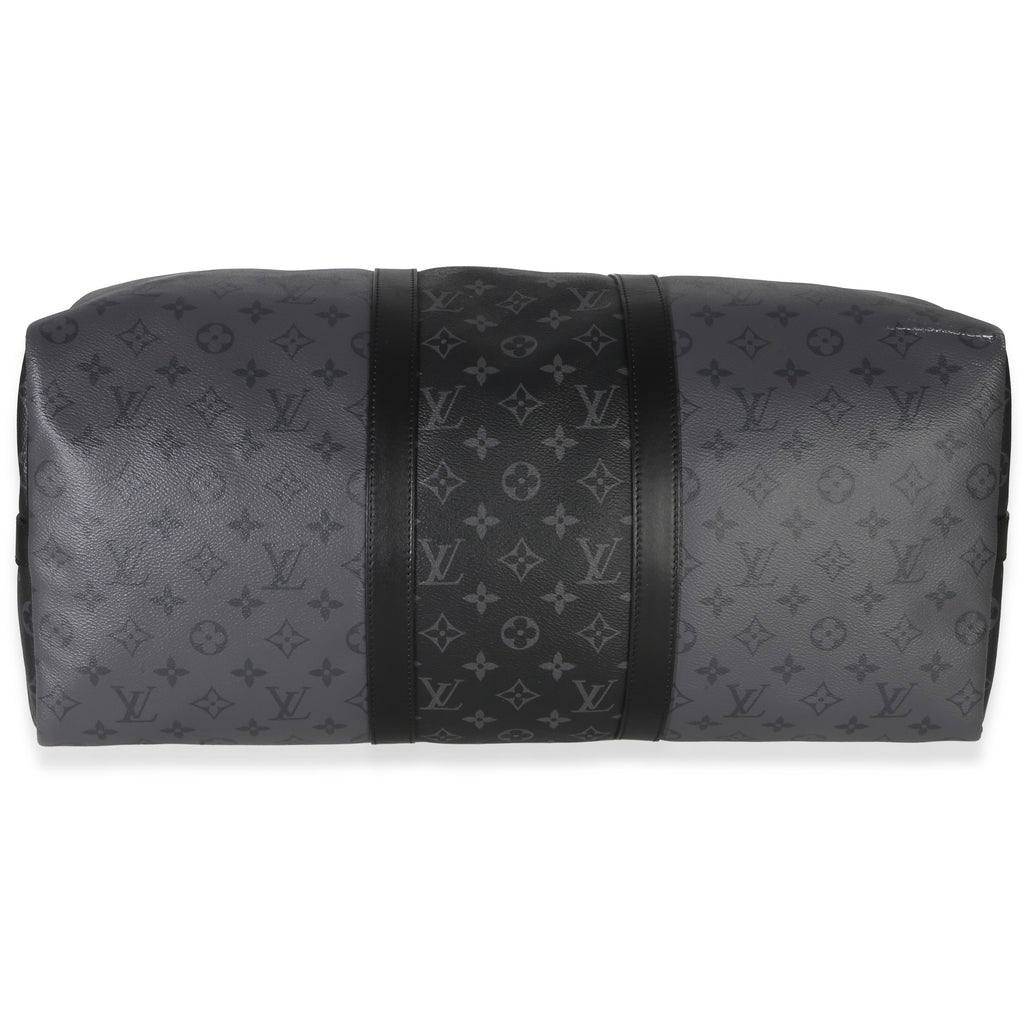 Louis Vuitton Reverse Monogram Eclipse Canvas Keepall Bandouliere 50