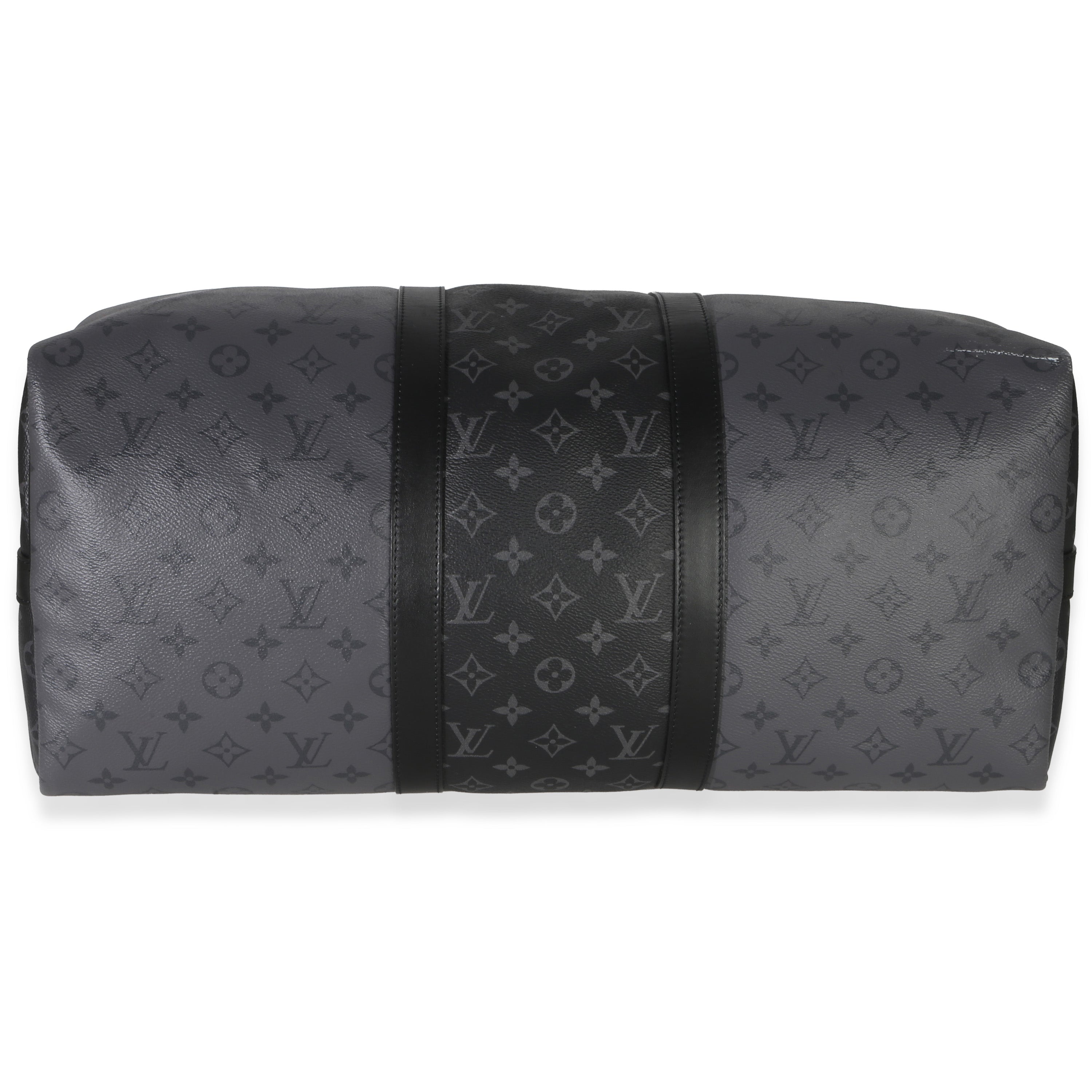 Louis Vuitton Reverse Monogram Eclipse Canvas Keepall Bandouliere 50