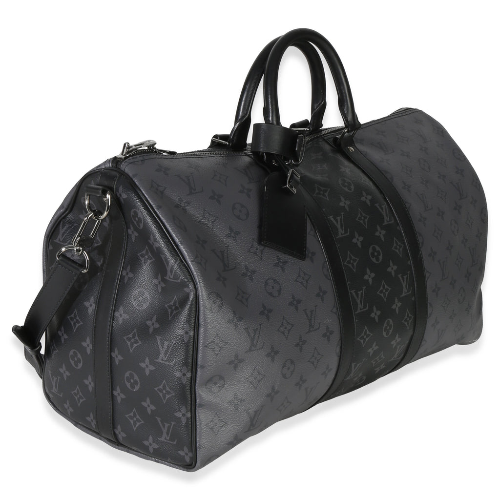 Louis Vuitton Reverse Monogram Eclipse Canvas Keepall Bandouliere 50