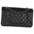 Chanel Black Quilted Caviar Medium Classic Double Flap Handbag