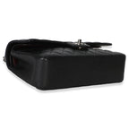 Chanel Black Quilted Caviar Medium Classic Double Flap Handbag