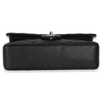 Chanel Black Quilted Caviar Medium Classic Double Flap Handbag