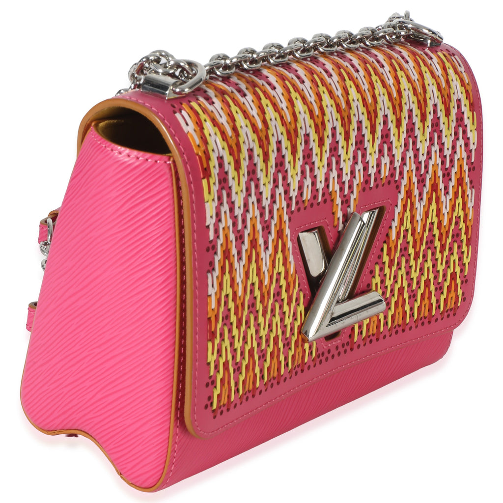 Louis Vuitton Pink Multicolor Stitch Epi Twist MM