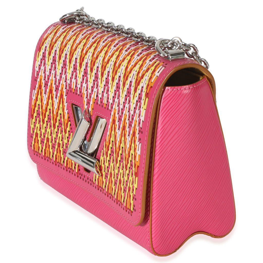 Louis Vuitton Pink Multicolor Stitch Epi Twist MM