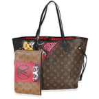 Louis Vuitton Red Multicolor Monogram Canvas Kabuki Neverfull MM