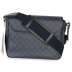 Gucci Blue Black Tender GG Supreme Dollar Calfskin Ophidia Messenger Bag