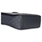 Gucci Blue Black Tender GG Supreme Dollar Calfskin Ophidia Messenger Bag