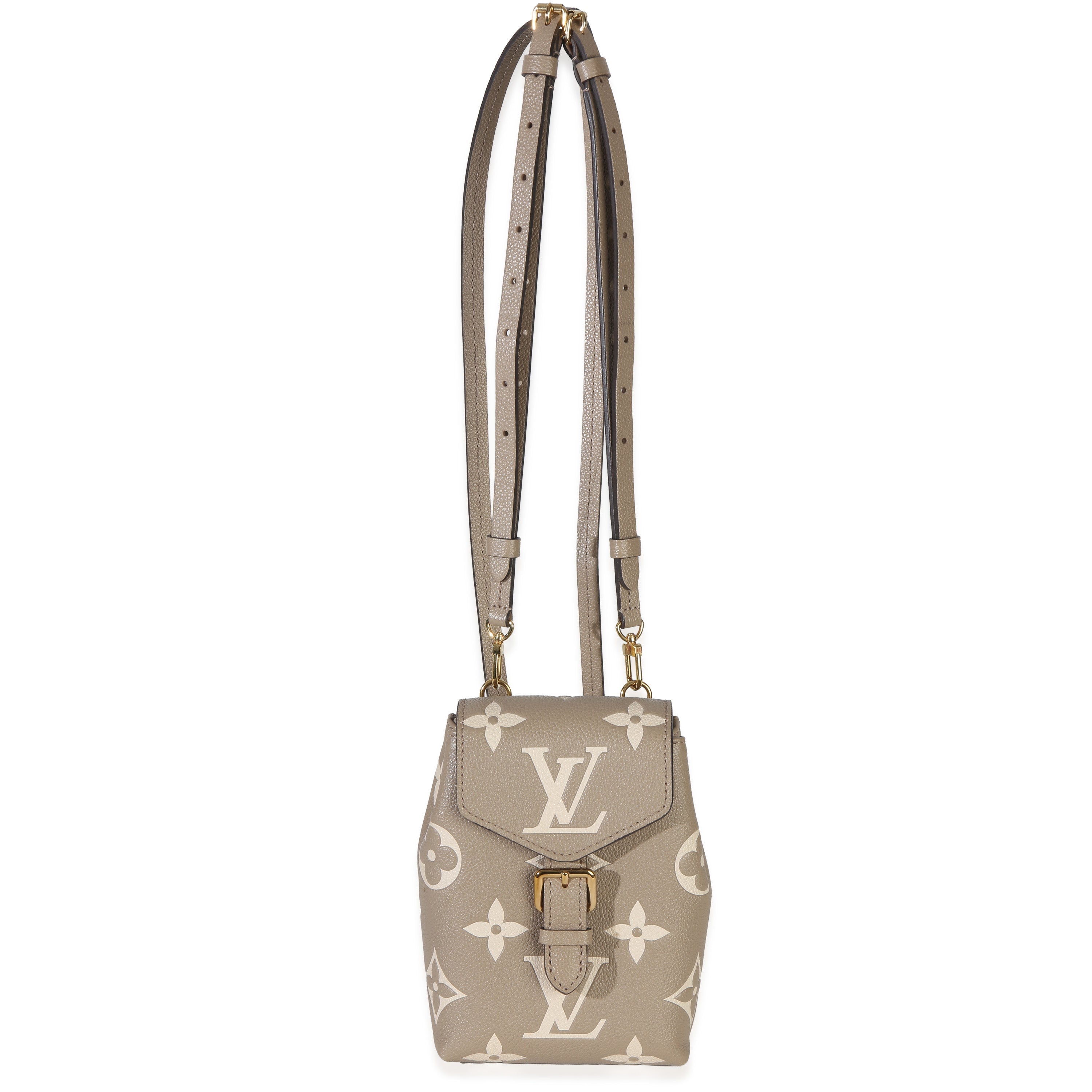 Louis Vuitton Tourterelle Empreinte Giant Monogram Tiny Backpack