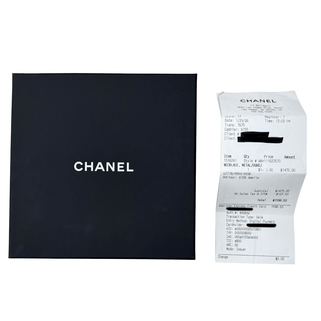 Chanel Gold-Plated  2026 CC Choker Necklace