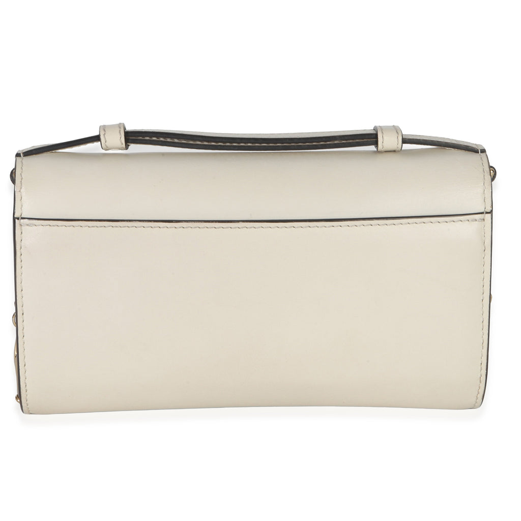 Gucci Cream Smooth Calfskin Mini Zumi Chain Shoulder Bag
