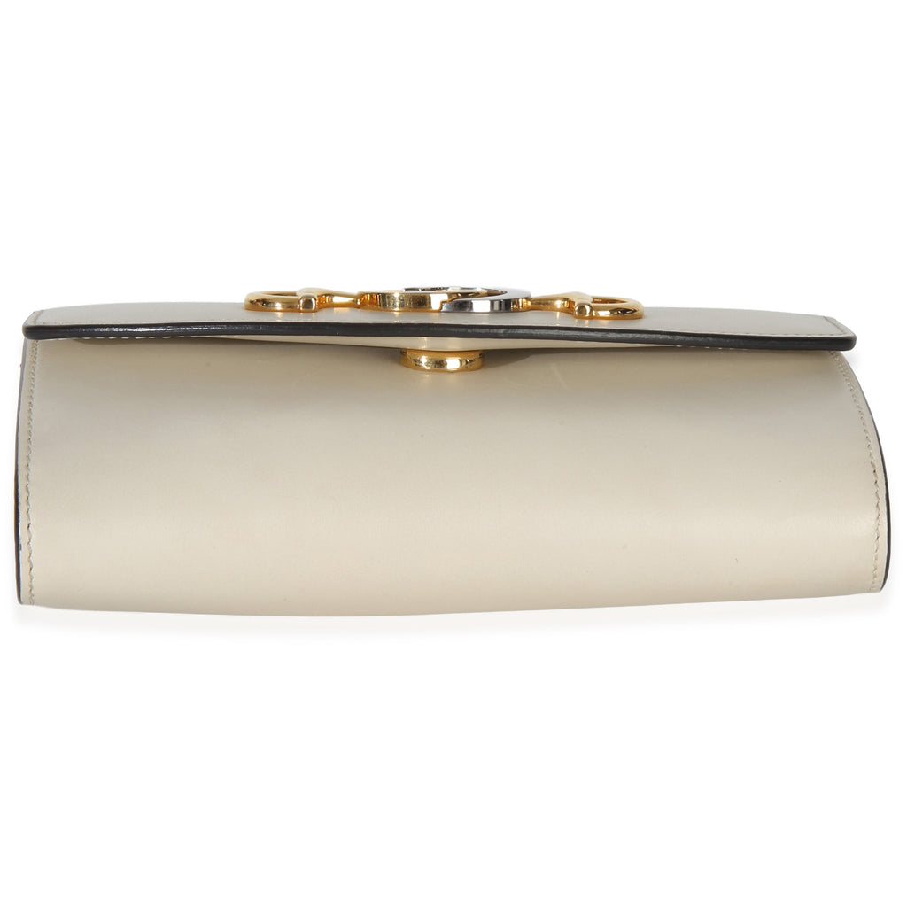 Gucci Cream Smooth Calfskin Mini Zumi Chain Shoulder Bag