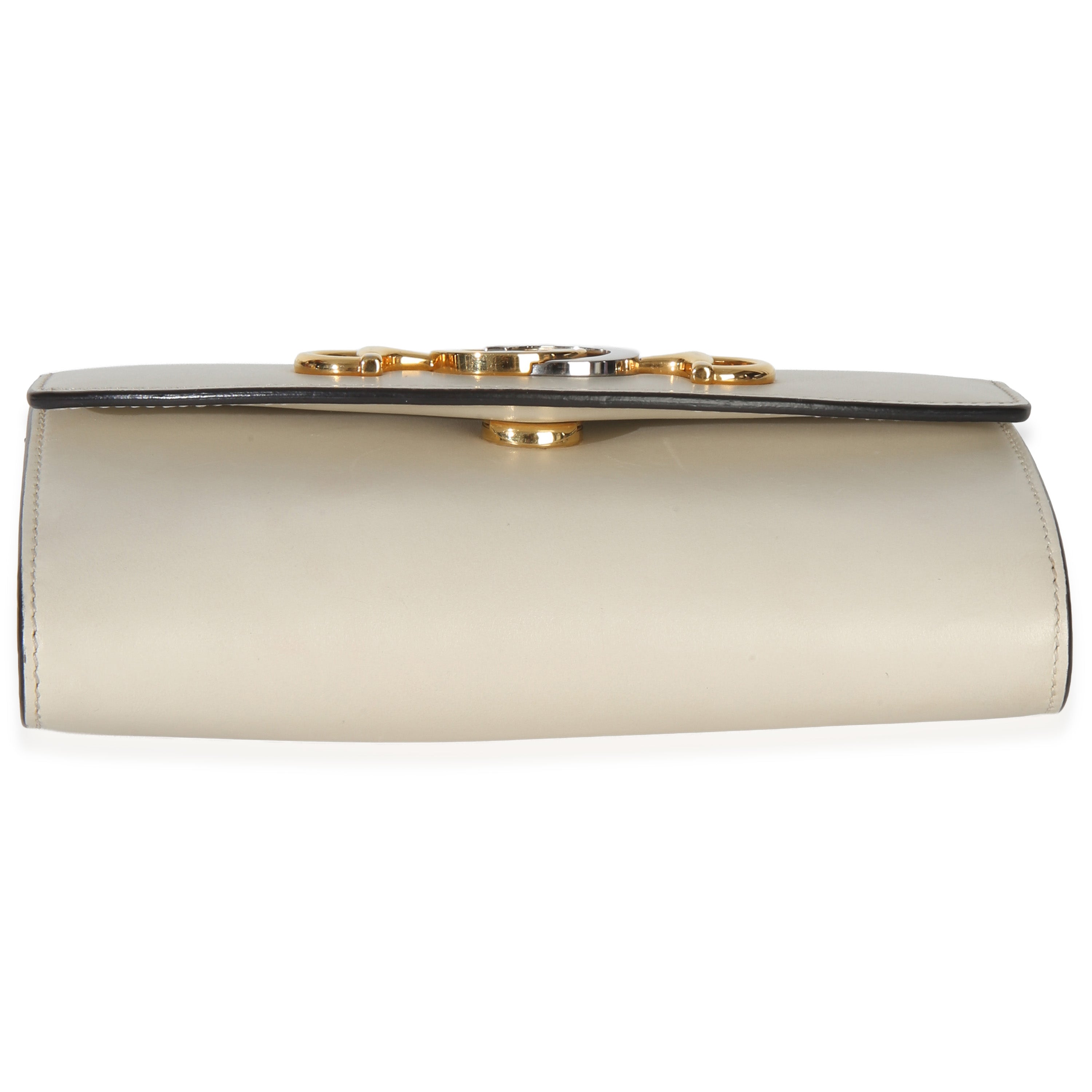 Gucci Cream Smooth Calfskin Mini Zumi Chain Shoulder Bag