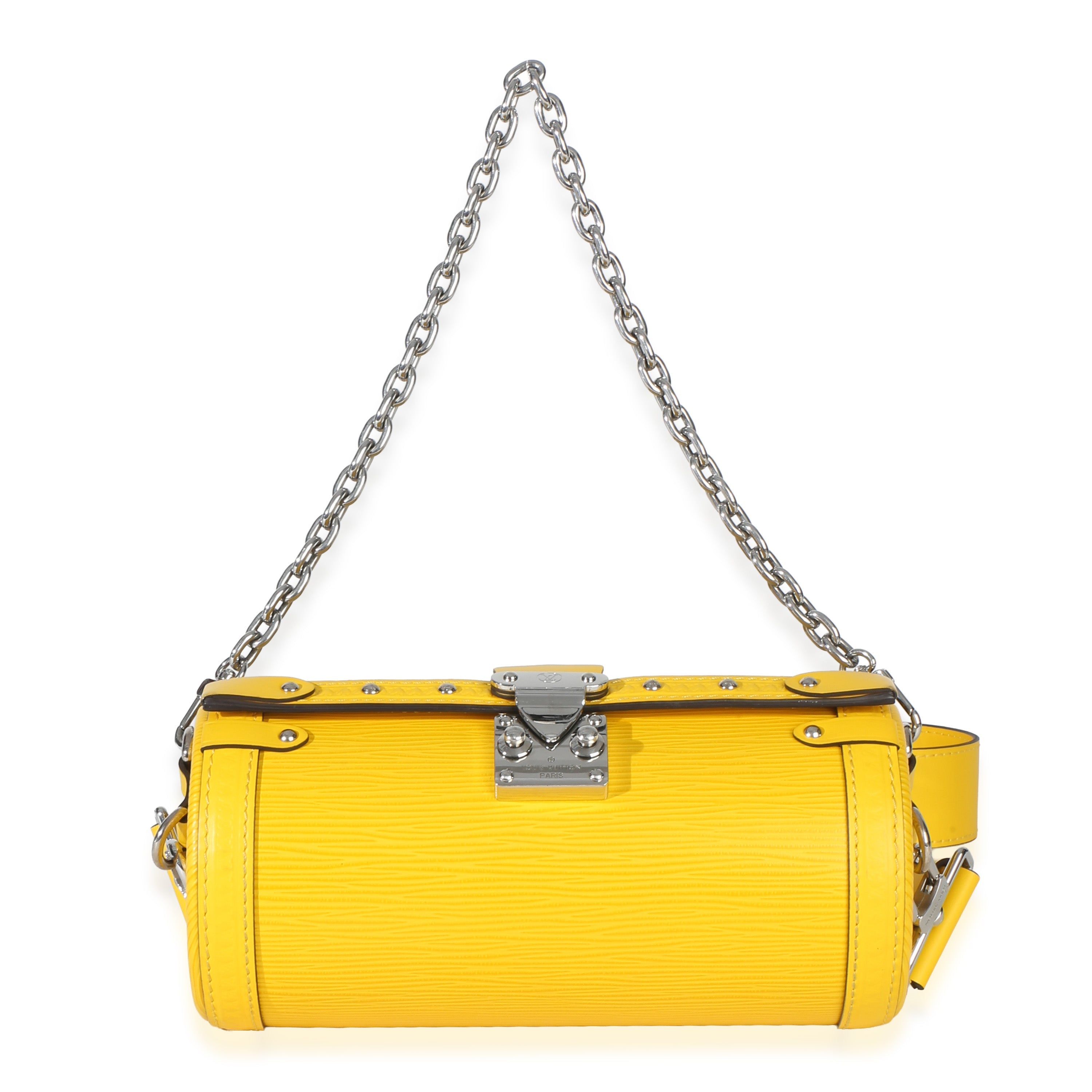 Louis Vuitton Yellow Epi Papillon Trunk Shoulder Bag