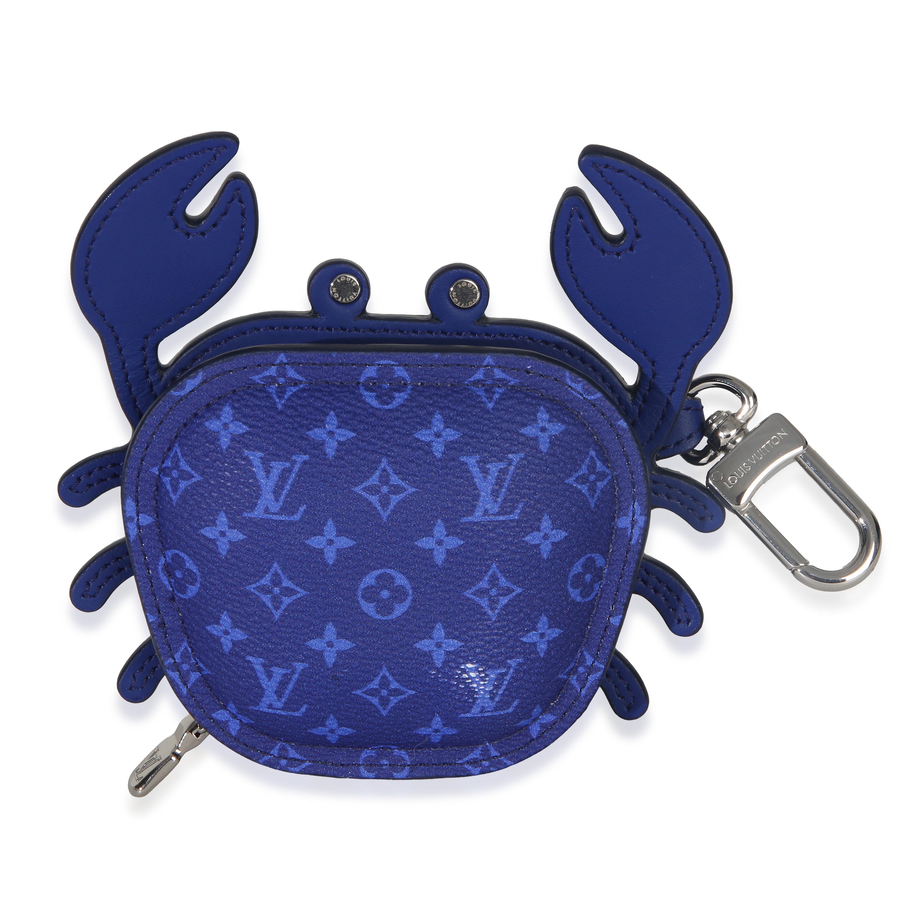 Louis Vuitton Bleu Indigo Monogram Canvas Crab Bag Charm