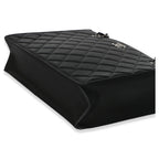 Chanel Black Quilted Caviar CC Shopping Tote