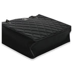 Chanel Black Quilted Caviar CC Shopping Tote