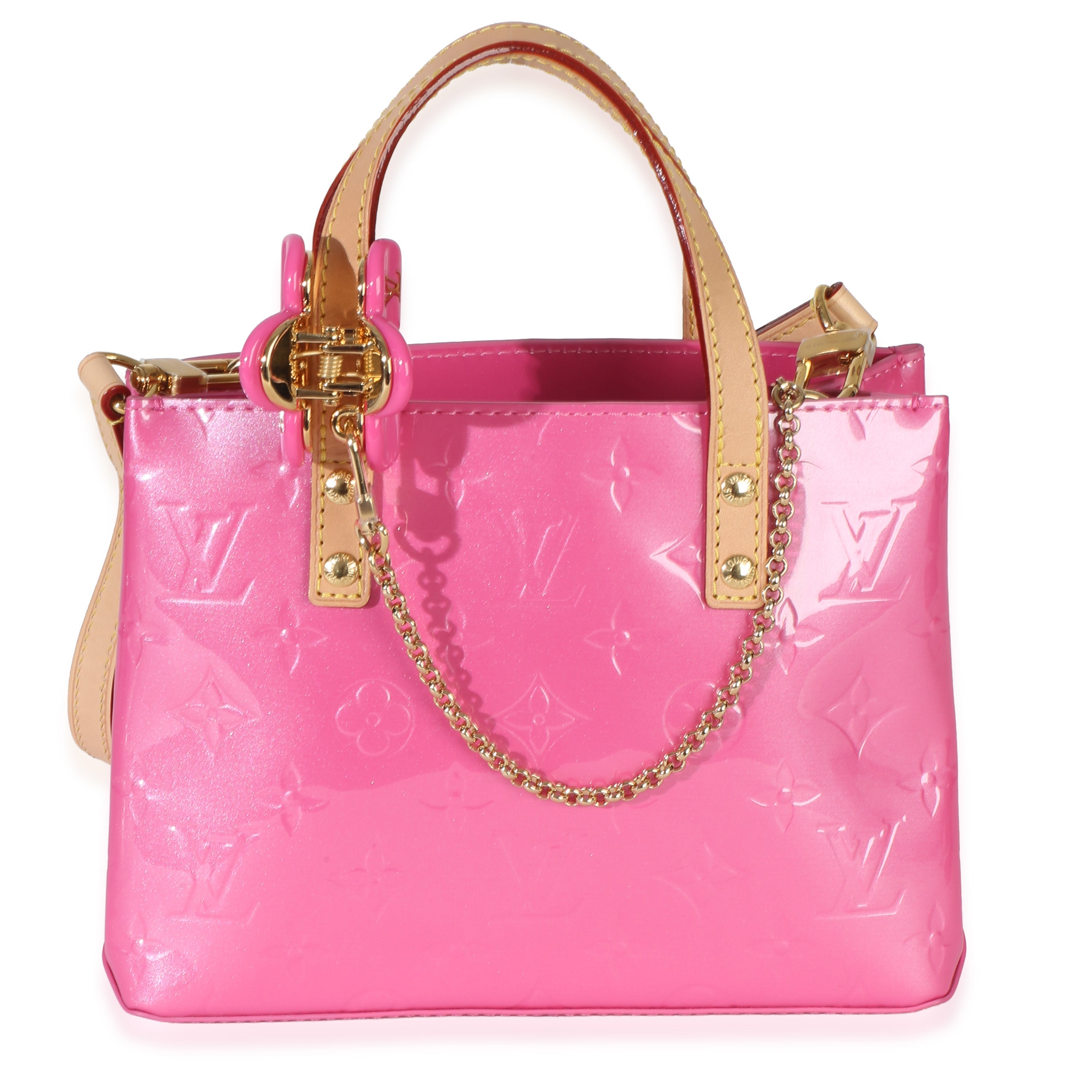 Louis Vuitton Pink Monogram Vernis Reade NM PM