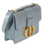 Christian Dior Blue Smooth Box Calfskin Micro 30 Montaigne Flap Bag