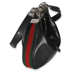 Gucci Black GG Crystal Coated Canvas Small Attache Crossbody Bag
