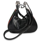 Gucci Black GG Crystal Coated Canvas Small Attache Crossbody Bag