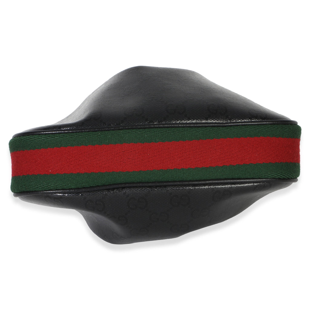 Gucci Black GG Crystal Coated Canvas Small Attache Crossbody Bag