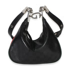 Gucci Black GG Crystal Coated Canvas Small Attache Crossbody Bag