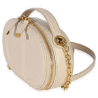 Christian Dior Cream Calfskin CD Signature Oval Crossbody Camera Bag