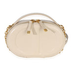 Christian Dior Cream Calfskin CD Signature Oval Crossbody Camera Bag