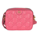 Gucci Pink GG Stitched Calfskin Matelasse Small Crossbody Bag