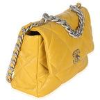 Chanel Yellow Quilted Lambskin Large Chanel 19 Flap Bag