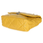 Chanel Yellow Quilted Lambskin Large Chanel 19 Flap Bag