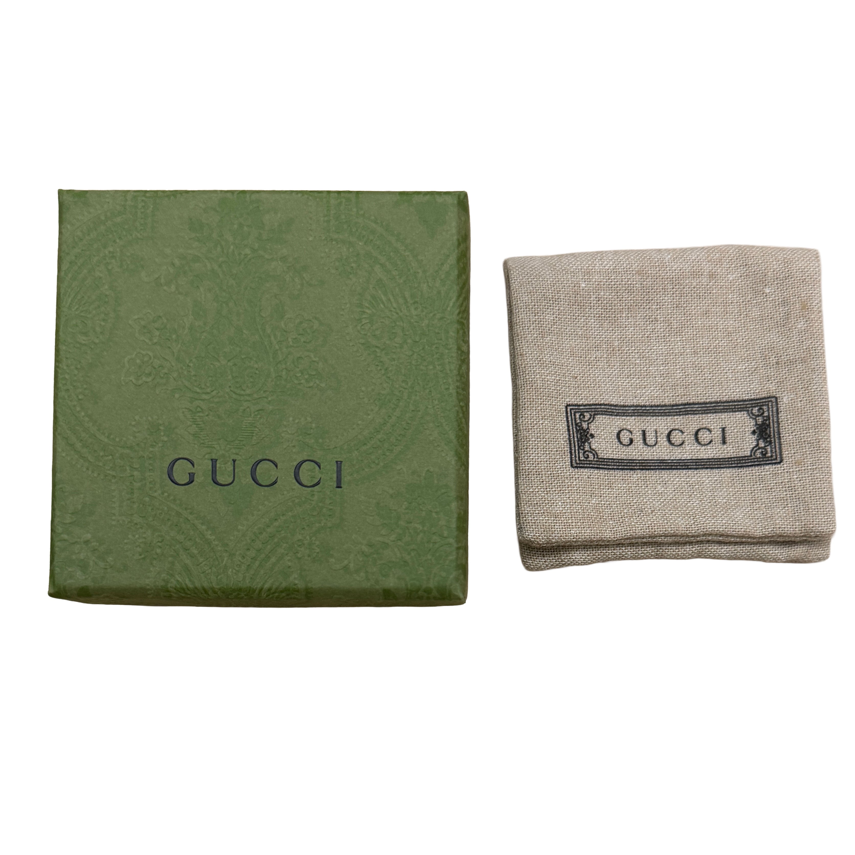 Gucci Sterling Silver  Interlocking G Paisley Ring