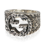 Gucci Sterling Silver  Interlocking G Paisley Ring