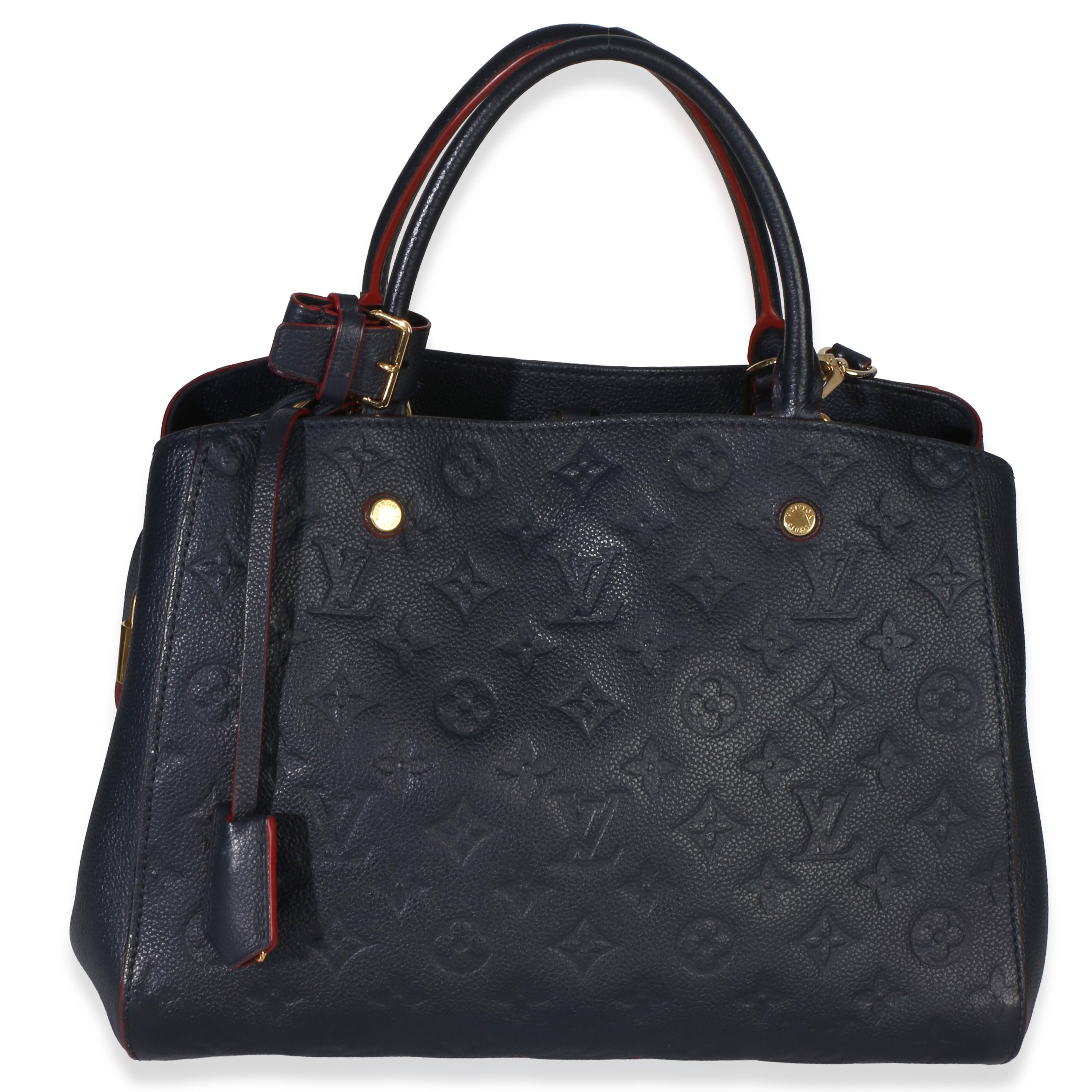 Louis Vuitton Marine Rouge Monogram Empreinte Montaigne MM