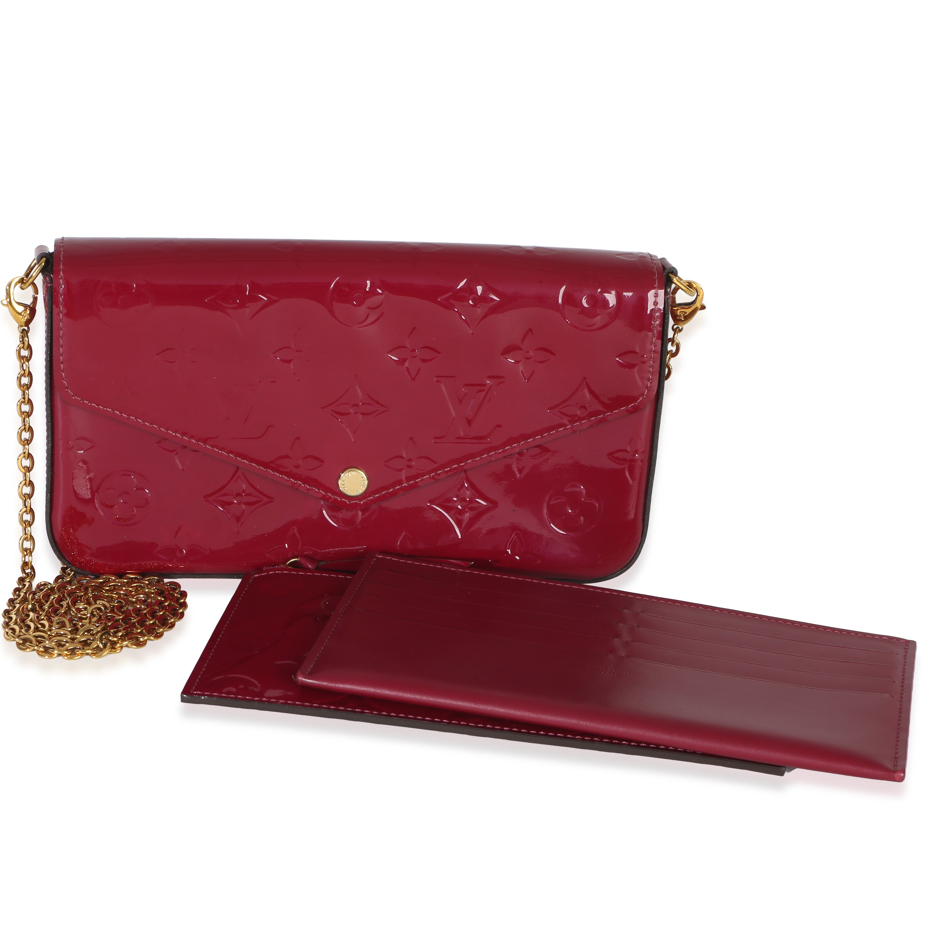 Louis Vuitton Fuschia Monogram Vernis Felicie Pochette