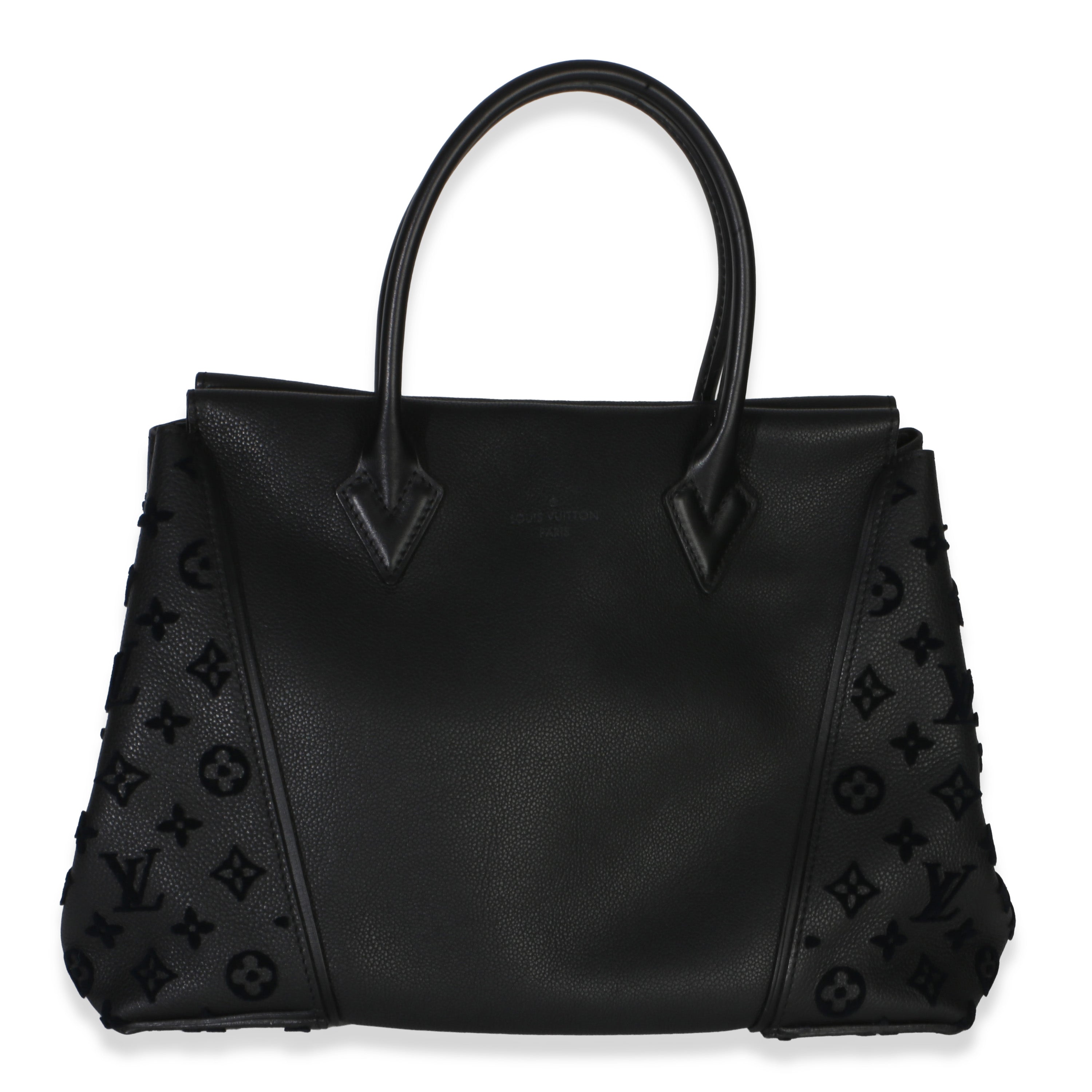 Louis Vuitton Black Monogram Tufted Veau Cachemire W Tote PM