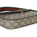 Gucci GG Supreme Monogram Textured Dollar Calfskin Web Mini Ophidia Envelope Bag