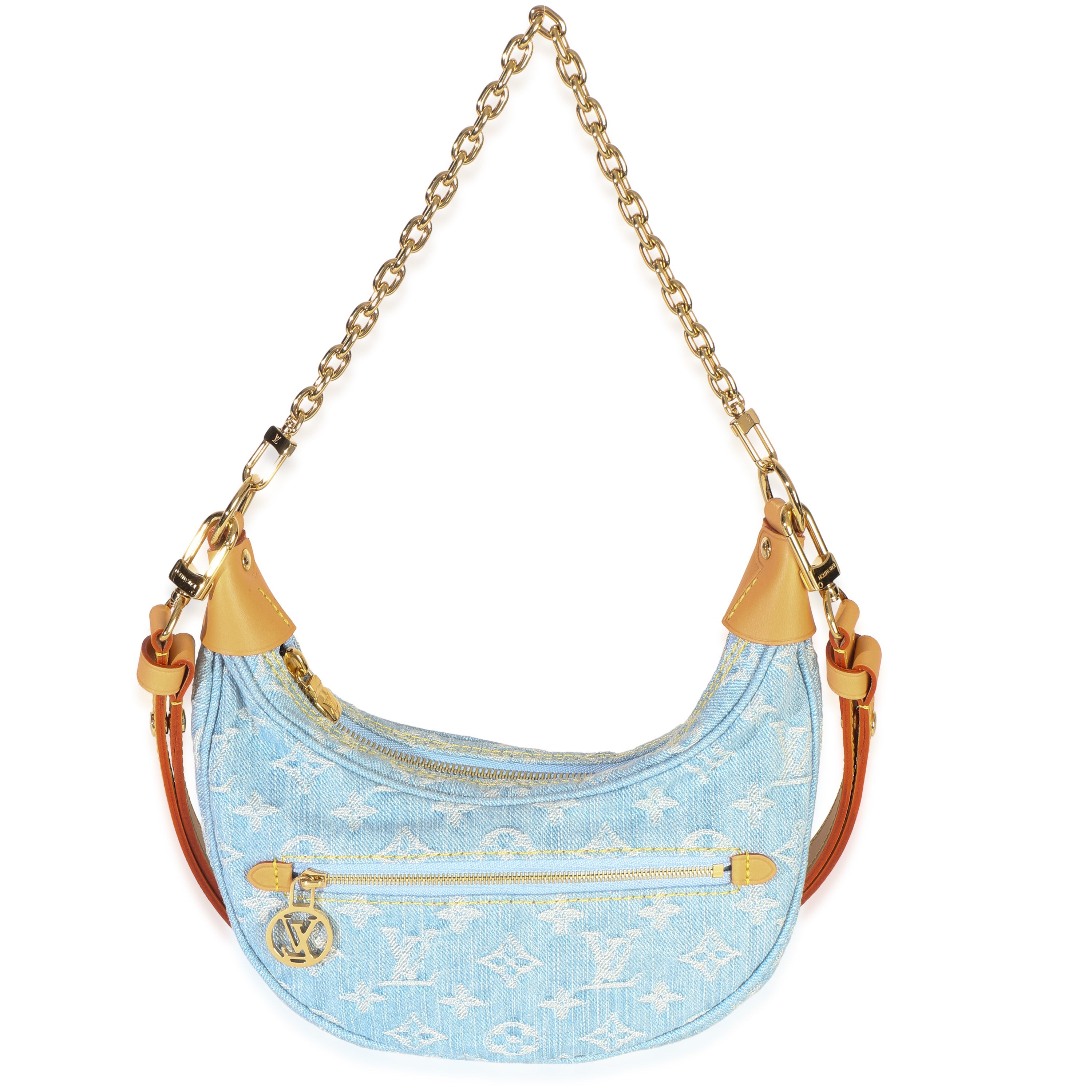 Louis Vuitton Light Blue Monogram Denim Loop Bag