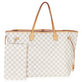 Louis Vuitton Rose Ballerine Damier Azur Canvas Neverfull GM