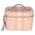 Gucci Light Pink GG Supreme Monogram Dollar Calfskin Medium Savoy Vanity Case