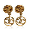 Chanel Gold-Plated  1993 CC Drop Earrings