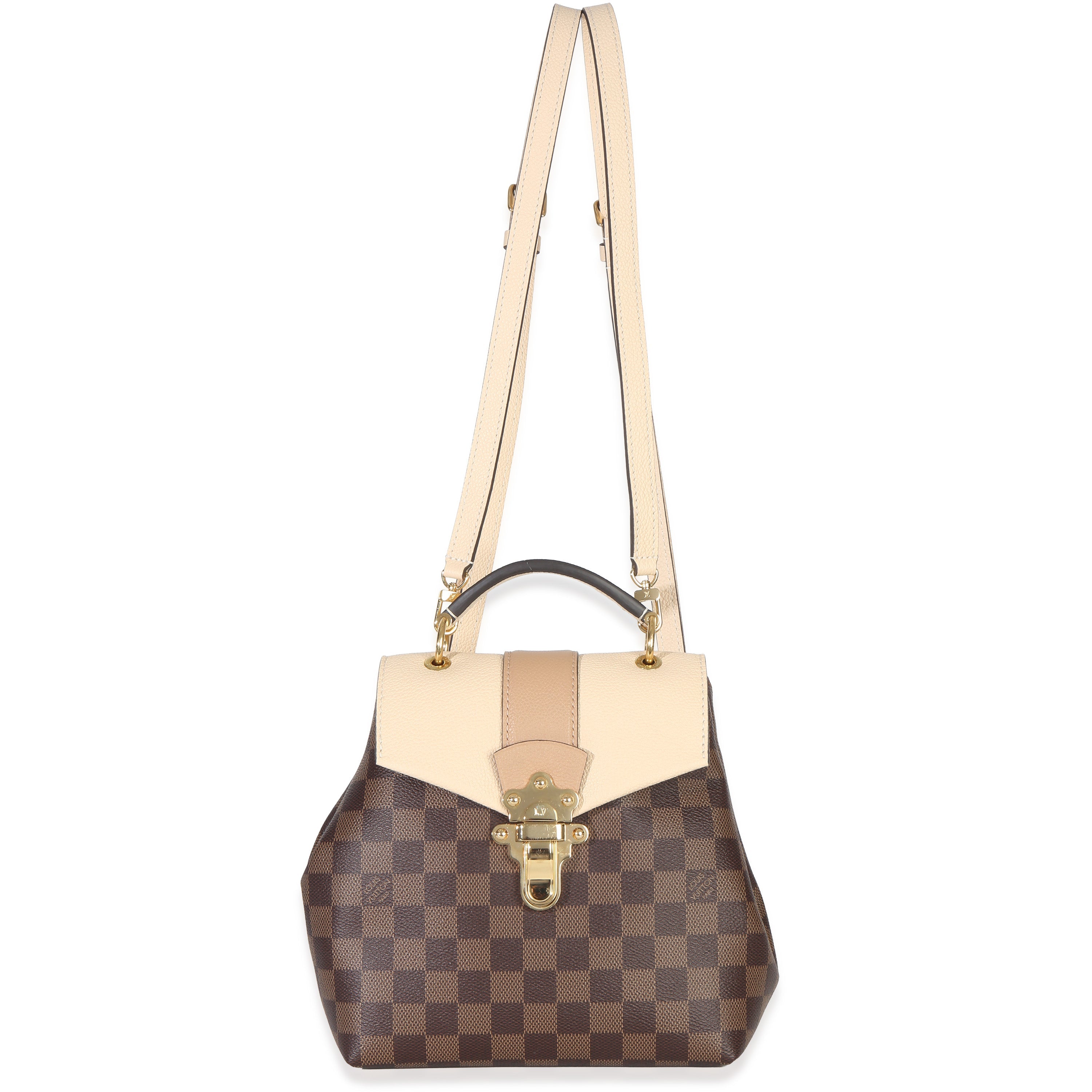 Louis Vuitton Beige Damier Canvas Clapton Backpack