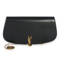 Saint Laurent Black Box Calfskin Voltaire Wallet On Chain