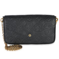 Louis Vuitton Black Monogram Empreinte Felicie Pochette