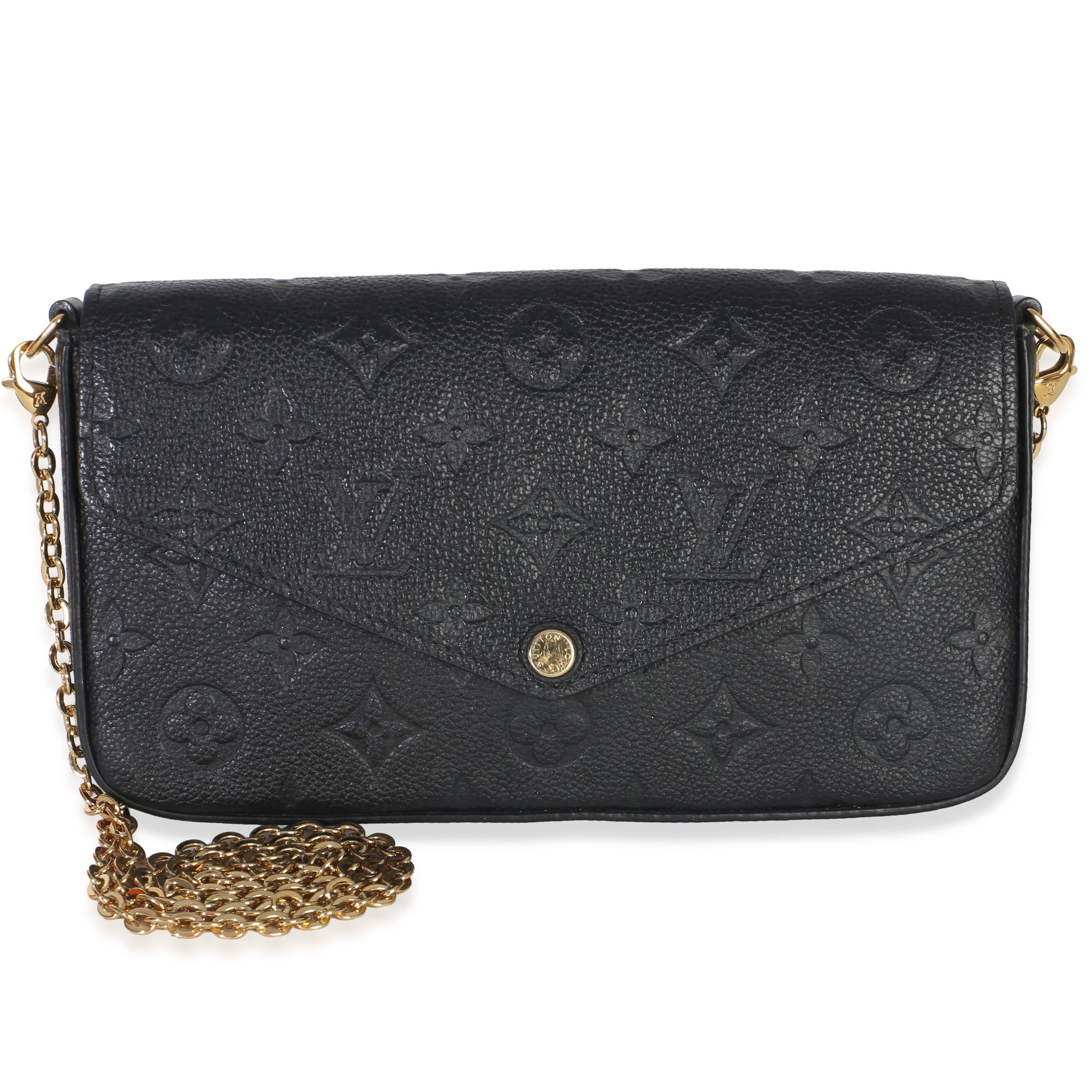 Louis Vuitton Black Monogram Empreinte Felicie Pochette