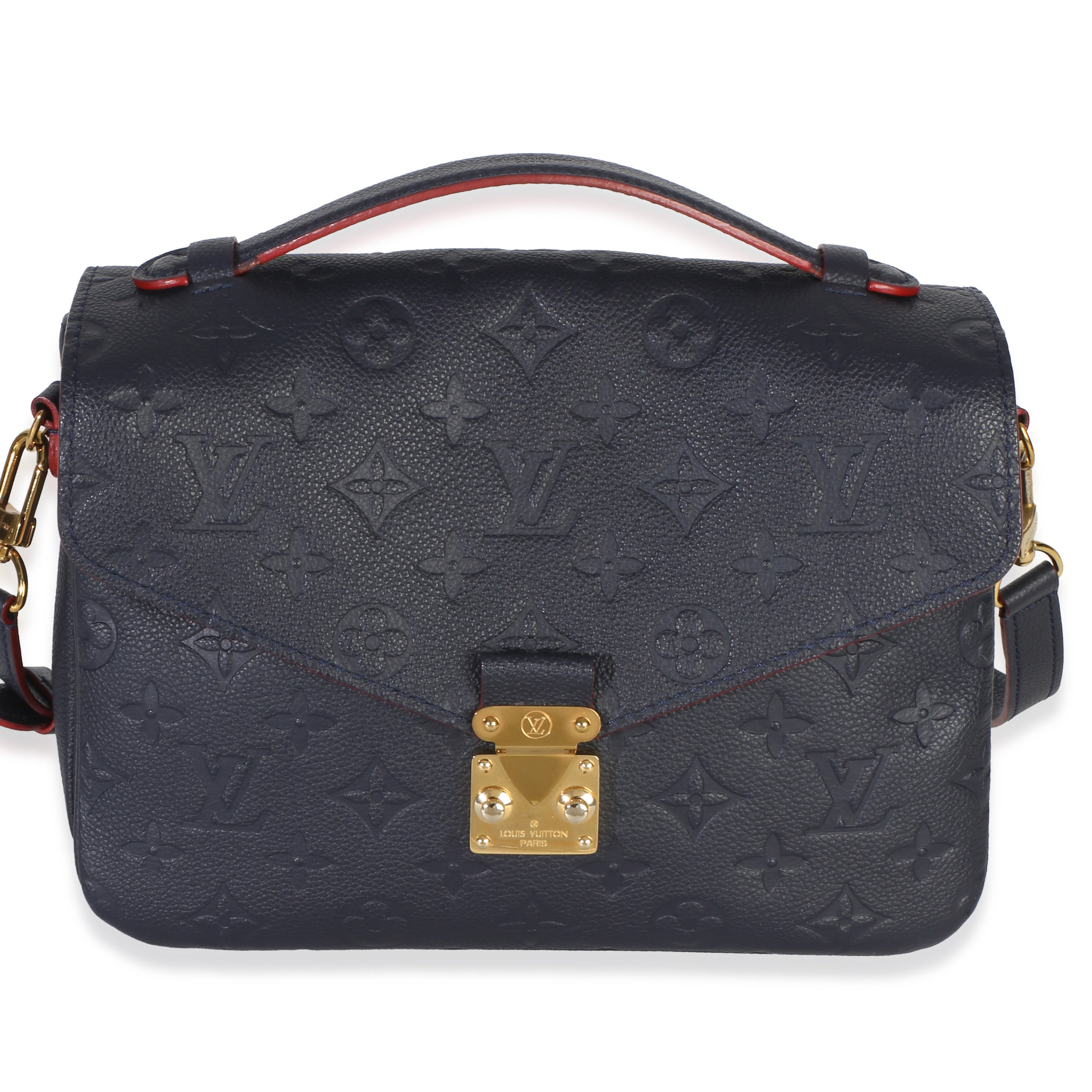 Louis Vuitton Marine Rouge Monogram Empreinte Pochette Metis